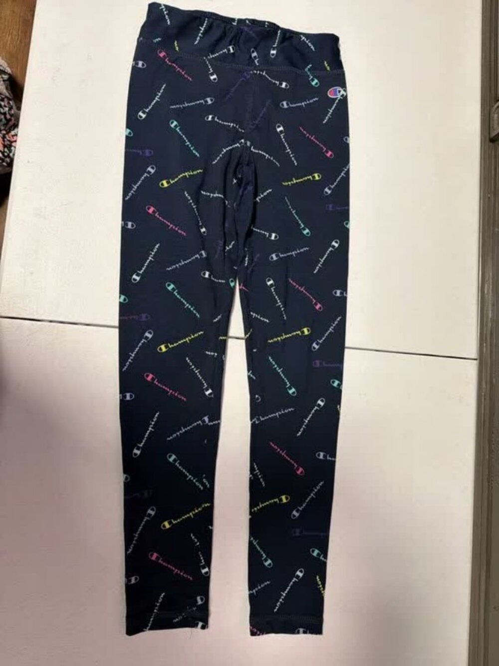 Little girls athletic leggings multicolor 7/8 champion